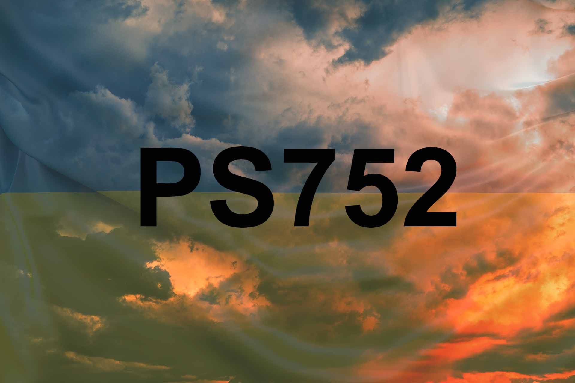 Прапор України та номер рейсу PS752
